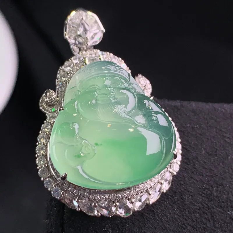 Xiangyan Ice Glutinous Jadeite Necklaces Unisex-3