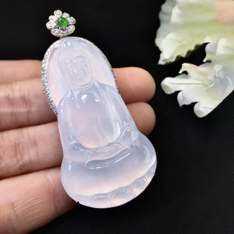 Xiangyan Ice Type Jadeite Necklaces Unisex-4