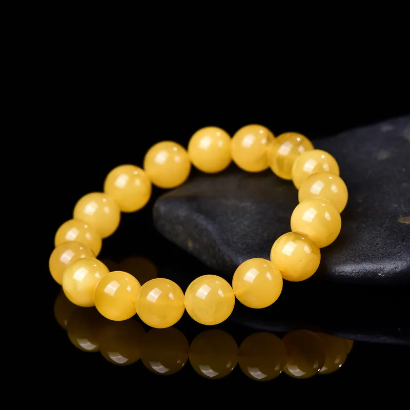 Xiangyan Beeswax Amber Premium Jade Unisex-3