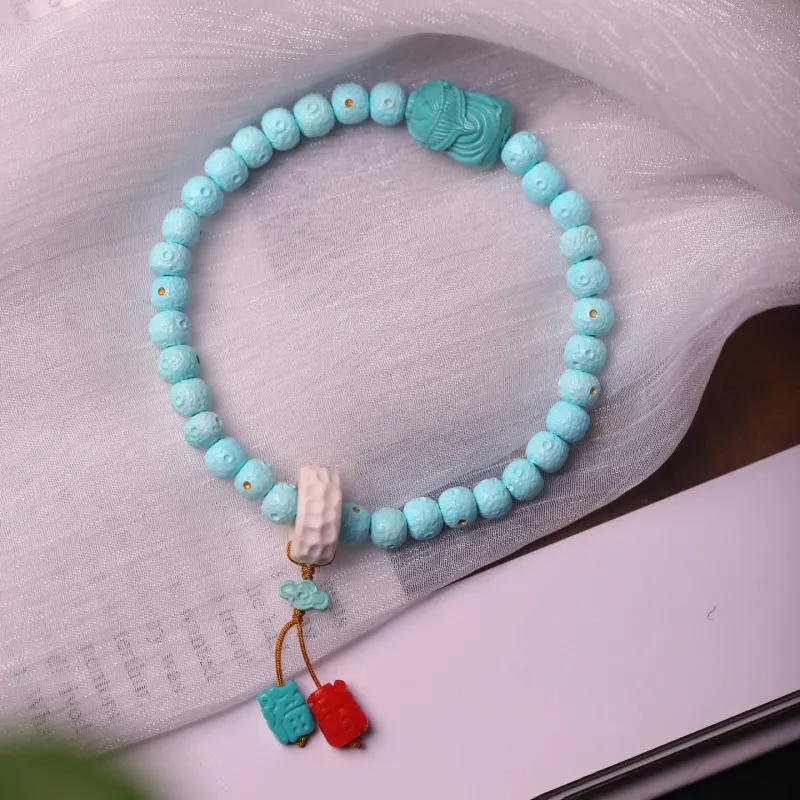 Xiangyan Turquoise Fine Jade Bracelets Unisex-3