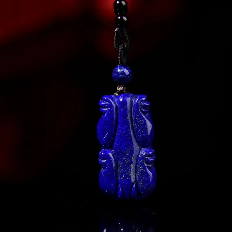 Xiangyan Lapis Lazuli Fine Jade Necklaces Unisex-6