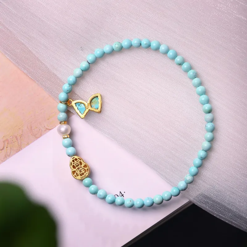 Xiangyan Turquoise Fine Jade Bracelets Unisex-5