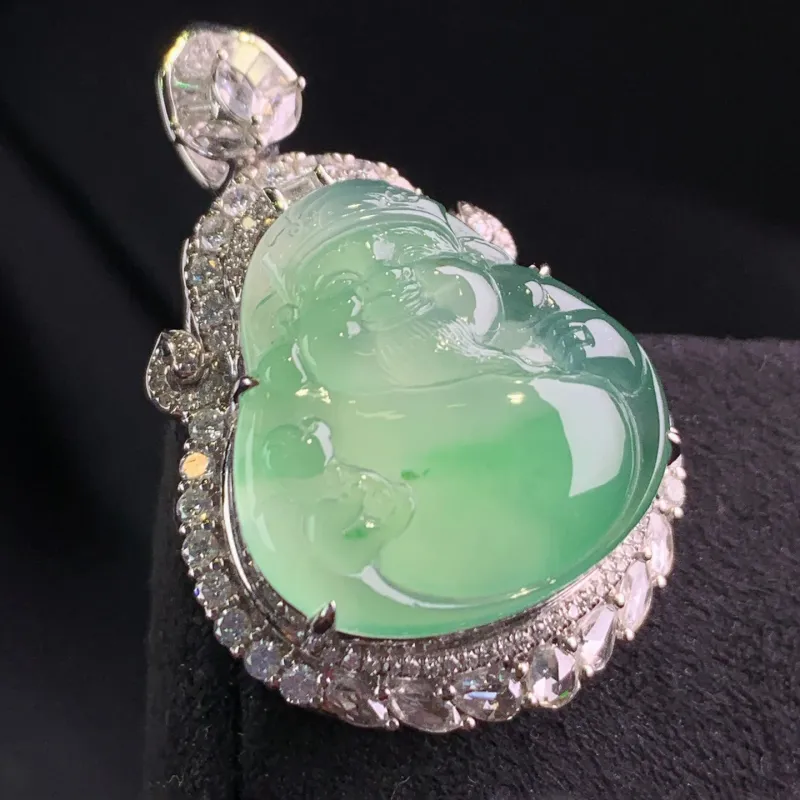Xiangyan Ice Glutinous Jadeite Necklaces Unisex-1