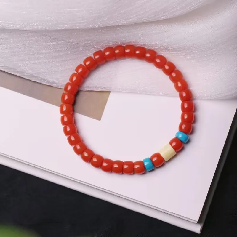 Xiangyan Southern Red Agate Fine Jade Bracelets Unisex-1