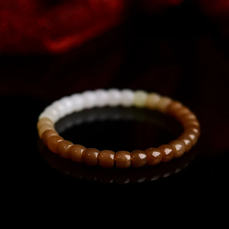 Xiangyan Hetian Jade Bracelets Sugar Jade Unisex-4