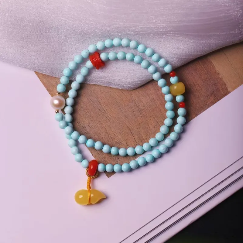 Xiangyan Turquoise Fine Jade Bracelets Unisex-2