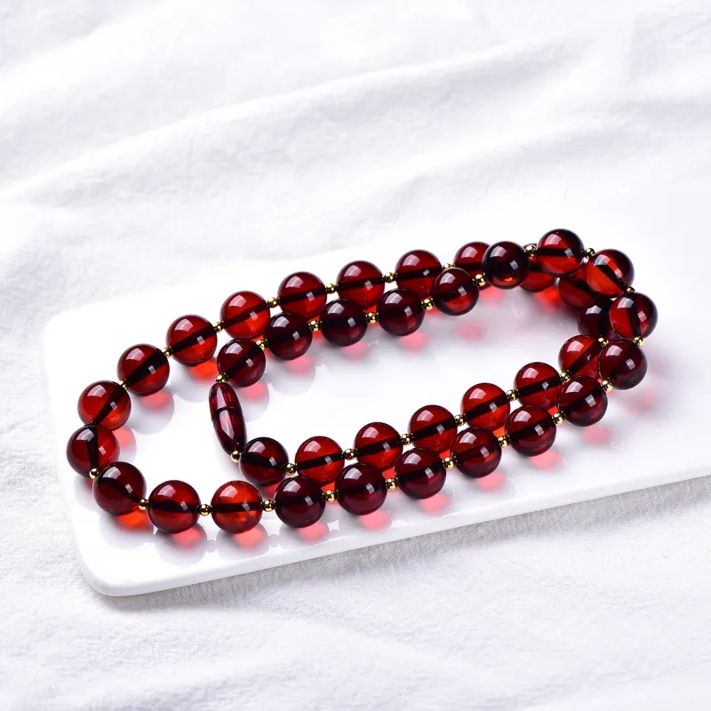 Xiangyan Amber Beeswax Fine Jade Necklaces Women's-2