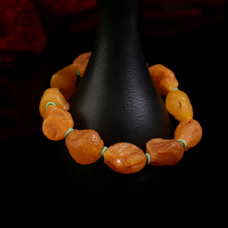 Xiangyan Amber Beeswax Fine Jade Bracelets Unisex-3