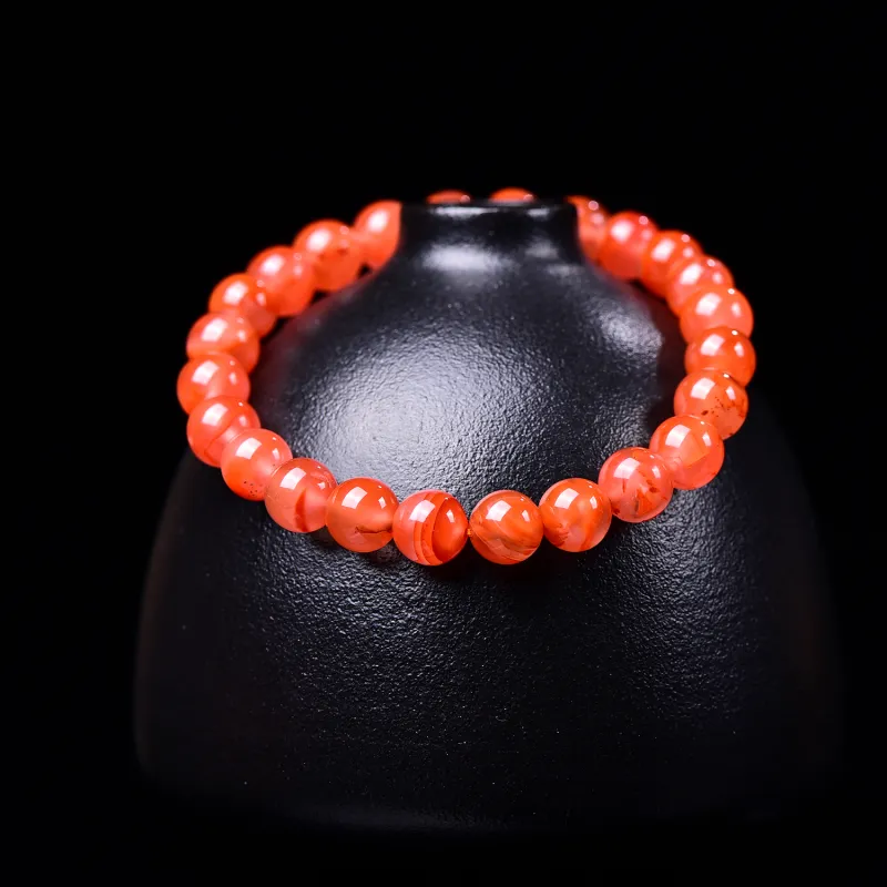 Xiangyan Southern Red Agate Fine Jade Bracelets Unisex-4