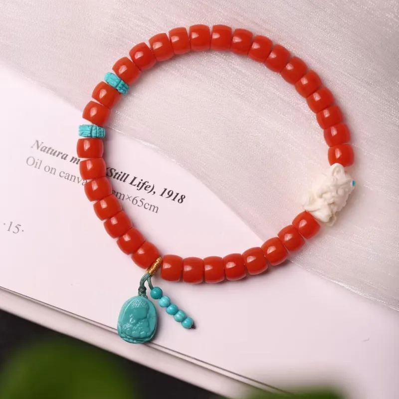 Xiangyan Southern Red Agate Fine Jade Bracelets Unisex-4