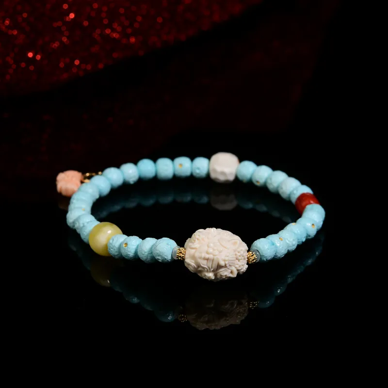 Xiangyan Turquoise Fine Jade Bracelets Unisex-2