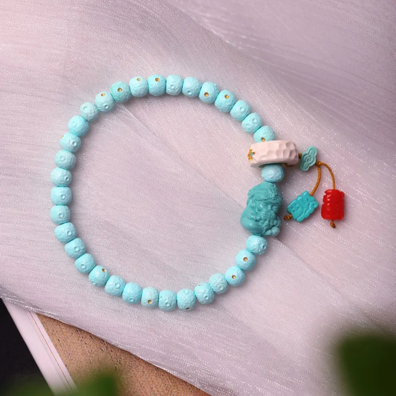 Xiangyan Turquoise Fine Jade Bracelets Unisex-2