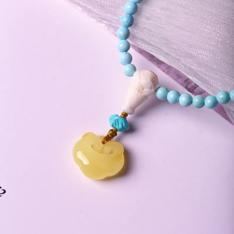Xiangyan Turquoise Fine Jade Bracelets Unisex-3