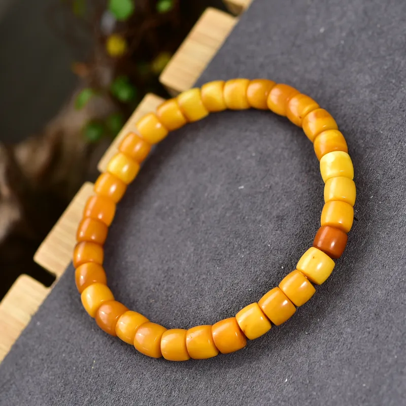 Xiangyan Amber Beeswax Fine Jade Bracelets Women's-4