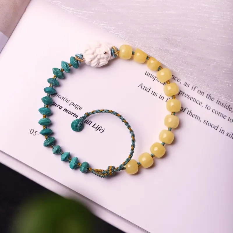Xiangyan Turquoise Fine Jade Bracelets Unisex-5