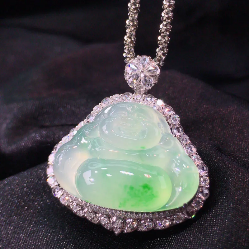 Xiangyan Ice Type Jadeite Necklaces Unisex-4