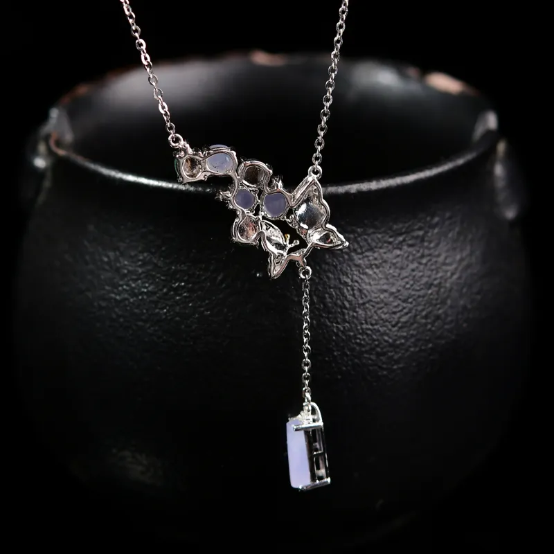 Xiangyan Ice Type Jadeite Necklaces Women's-6