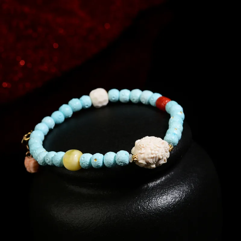 Xiangyan Turquoise Fine Jade Bracelets Unisex-3