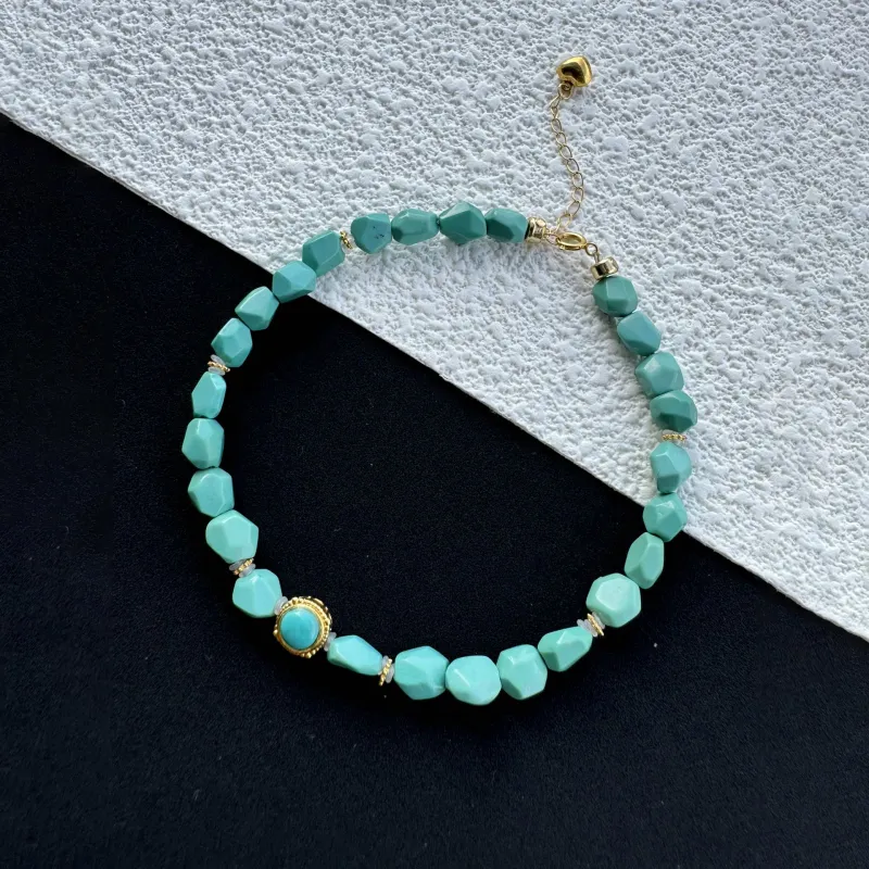 Xiangyan Turquoise Fine Jade Bracelets Unisex-2