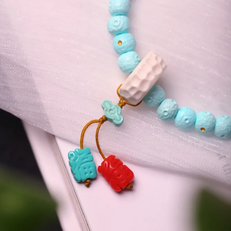 Xiangyan Turquoise Fine Jade Bracelets Unisex-5