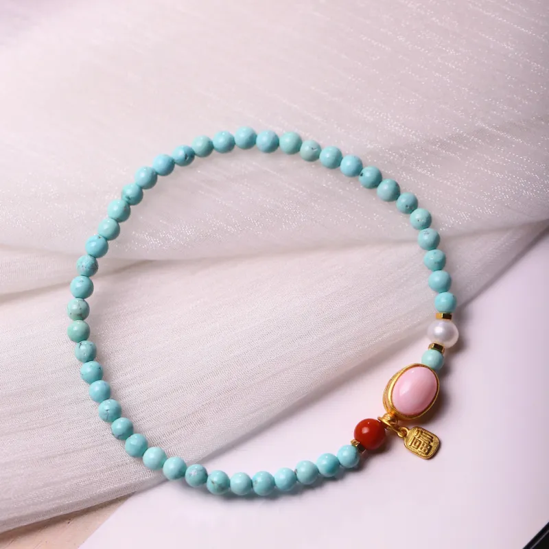 Xiangyan Turquoise Fine Jade Bracelets Unisex-2