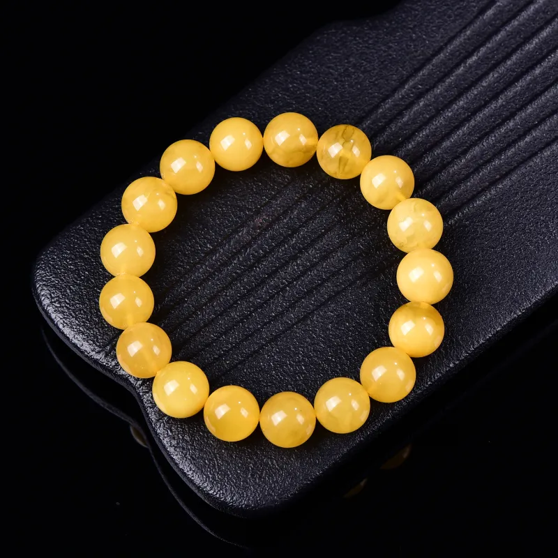 Xiangyan Beeswax Amber Premium Jade Unisex-4