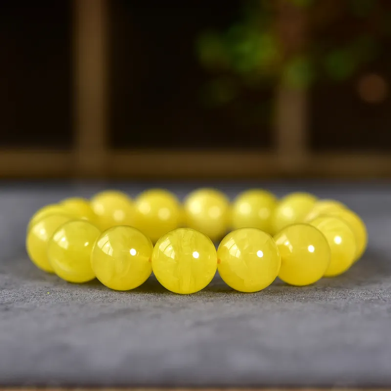 Xiangyan Amber Beeswax Fine Jade Bracelets Unisex-1