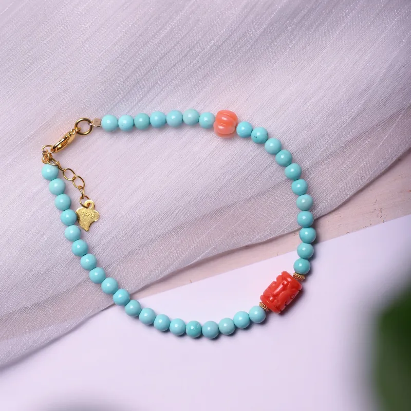 Xiangyan Turquoise Fine Jade Bracelets Unisex-1