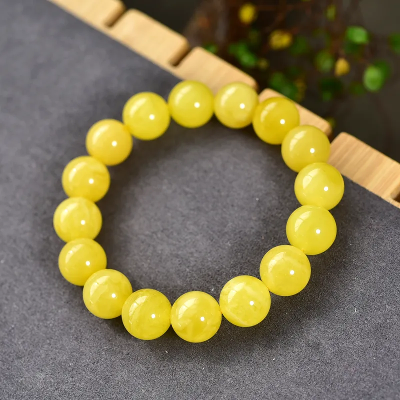 Xiangyan Amber Beeswax Fine Jade Bracelets Unisex-5