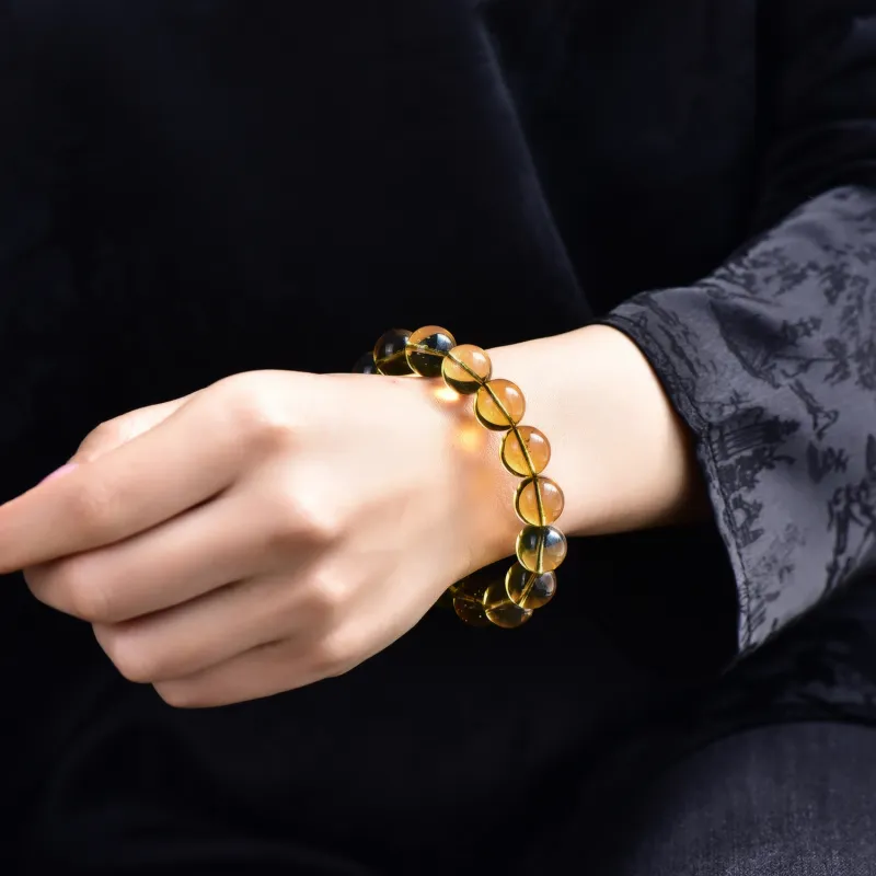 Xiangyan Amber Beeswax Fine Jade Bracelets Unisex-1