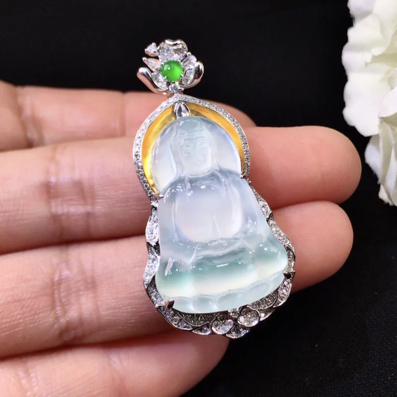 Xiangyan Ice Type Jadeite Necklaces Unisex-1