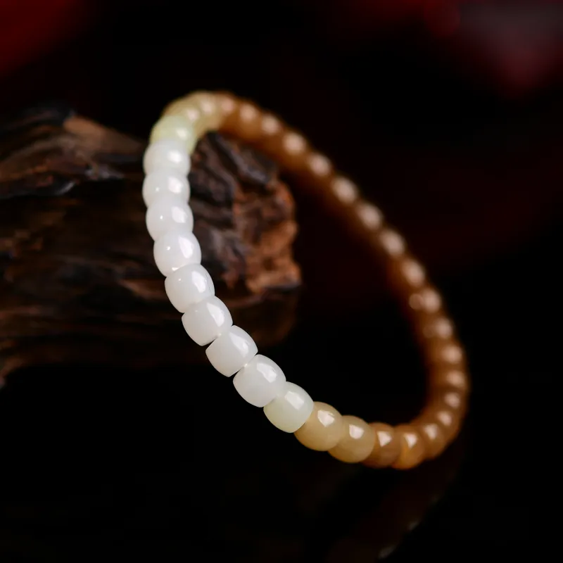Xiangyan Hetian Jade Bracelets Sugar Jade Unisex-5