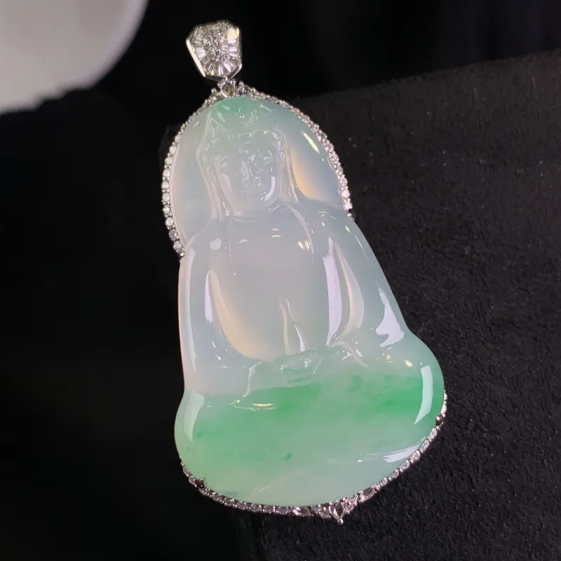 Xiangyan Ice Glutinous Jadeite Necklaces Unisex-3