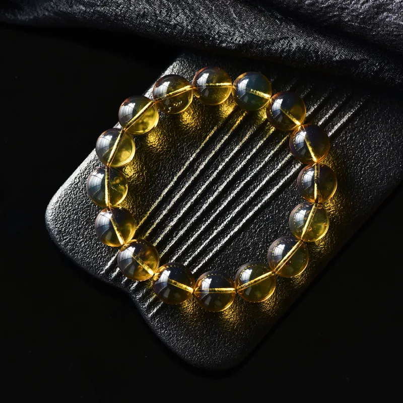 Xiangyan Amber Beeswax Fine Jade Bracelets Unisex-3