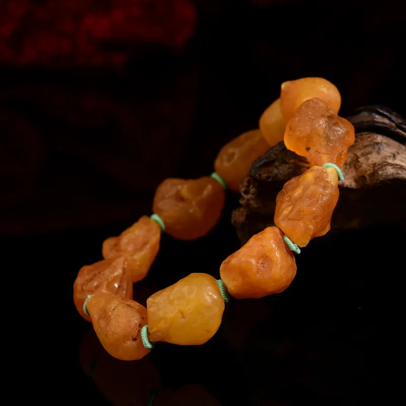 Xiangyan Amber Beeswax Fine Jade Bracelets Unisex-6