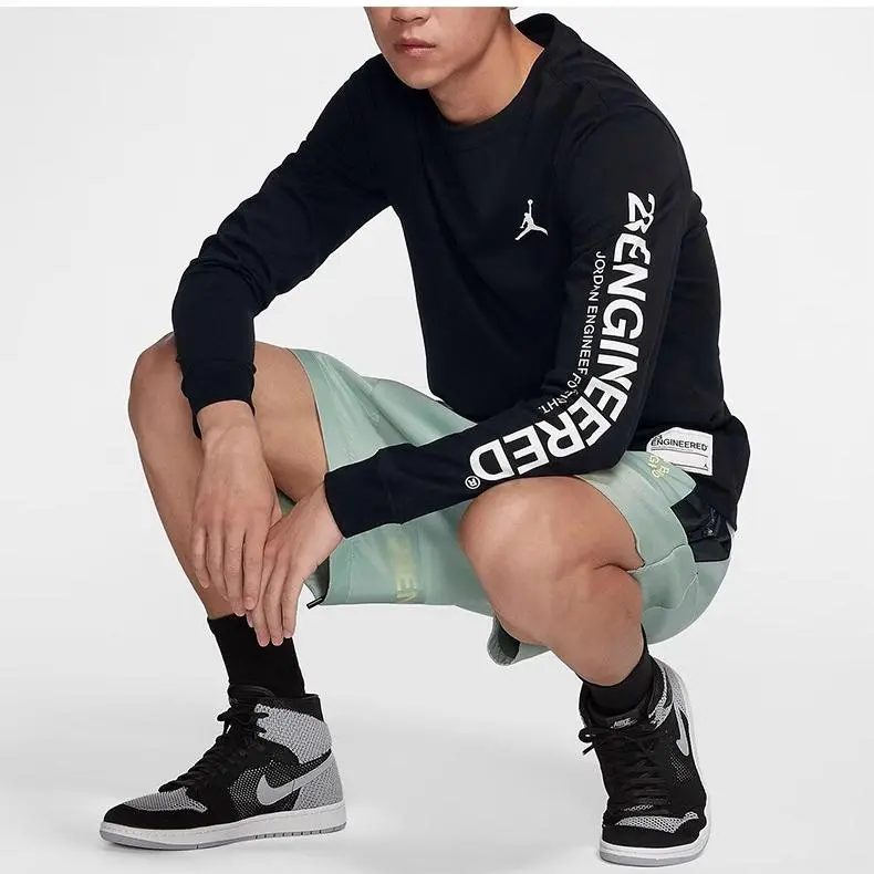 Jordan T Shirts Men Black-4