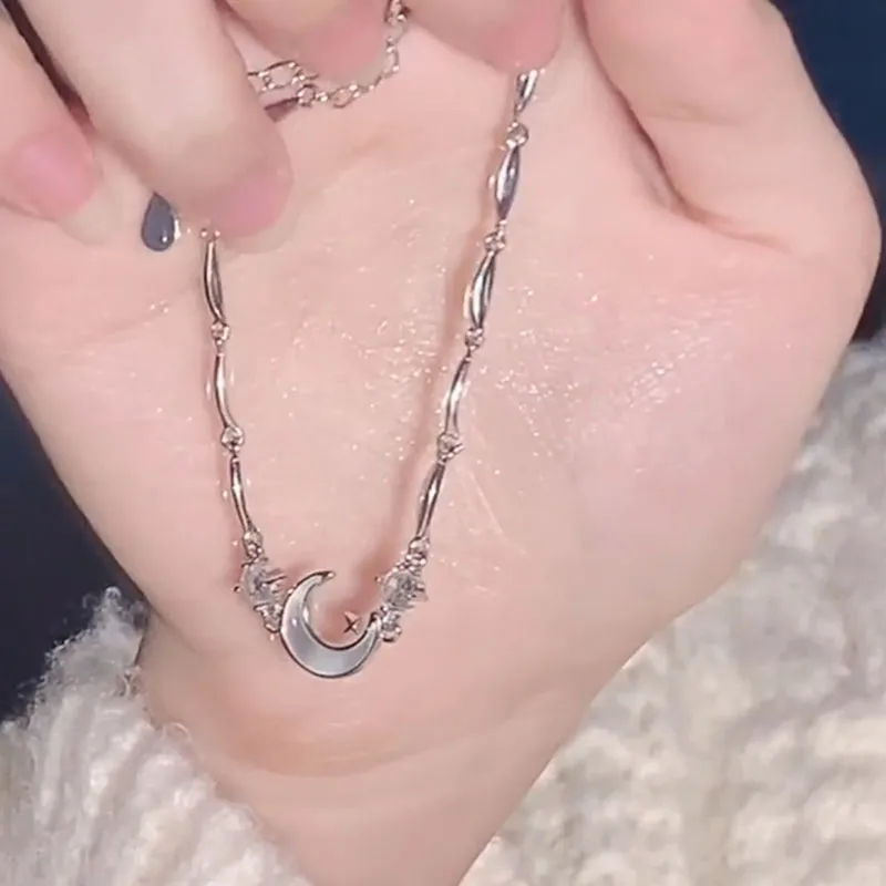 MULAFEN 925 Sterling Silver Necklaces Women's-4