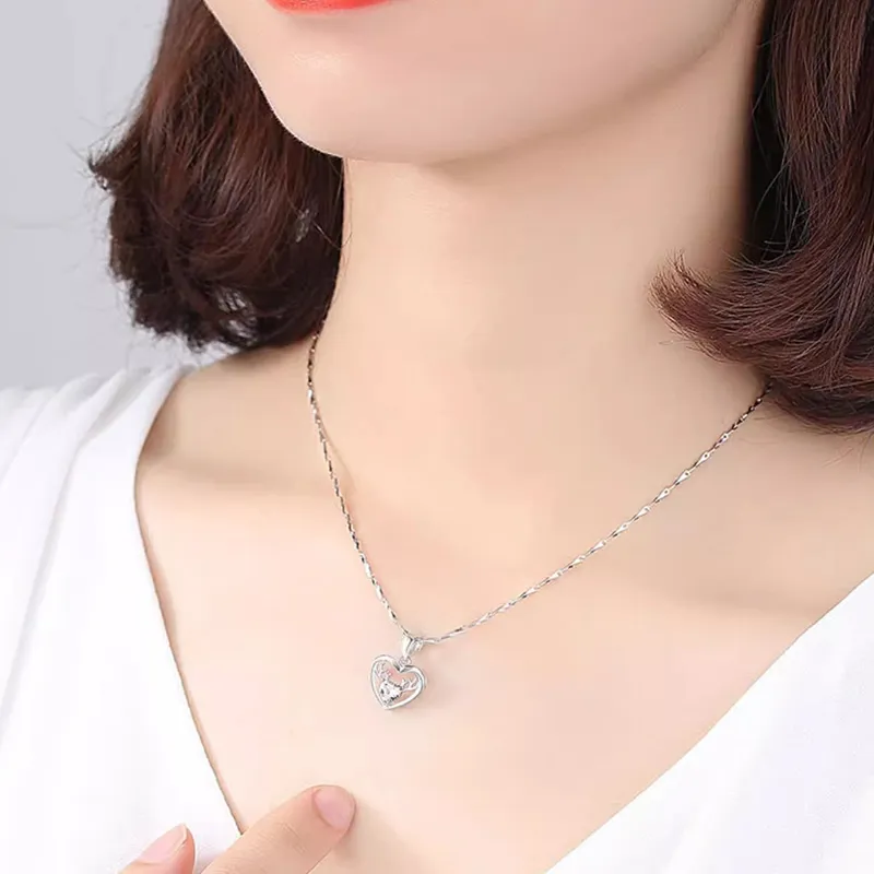 MULAFEN 999 Fine Silver Necklaces Women's-3