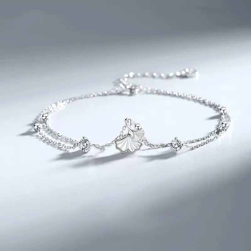 MULAFEN 925 Sterling Silver Anklets Women's Silver-4