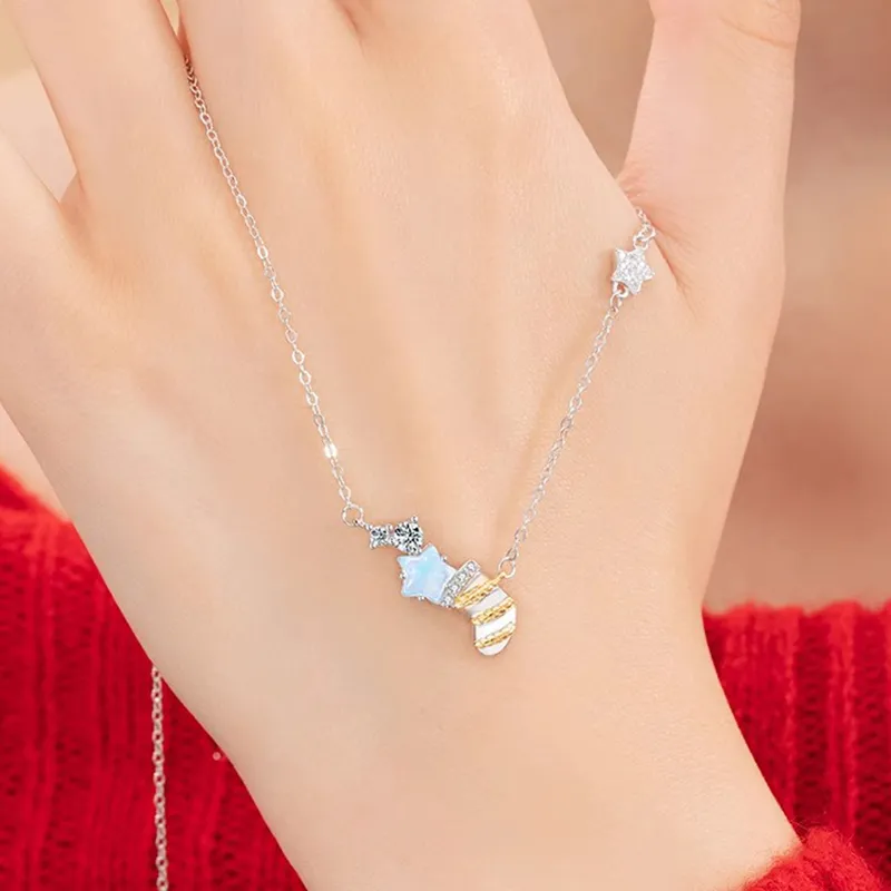 MULAFEN 925 Sterling Silver Necklaces Women's-2