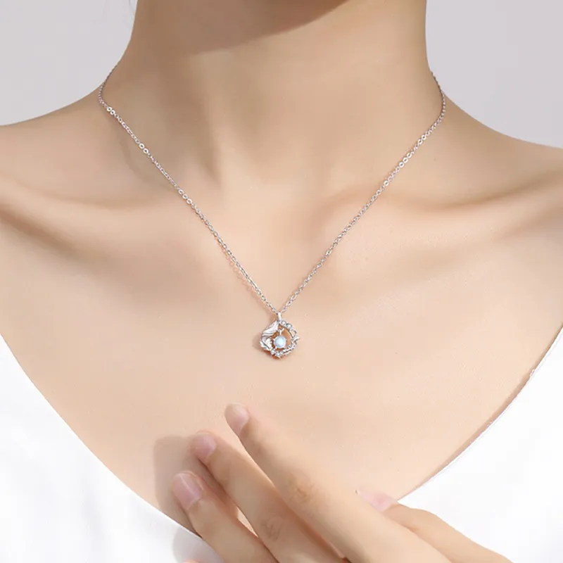 MULAFEN 999 Fine Silver Necklaces Women's-1