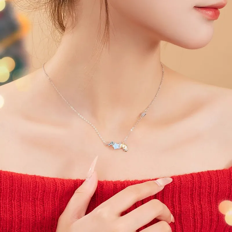 MULAFEN 925 Sterling Silver Necklaces Women's-5