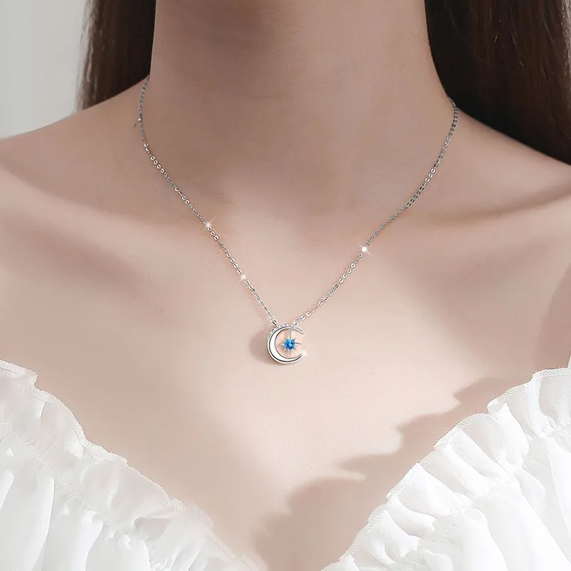 MULAFEN 925 Sterling Silver Necklaces Women's-3