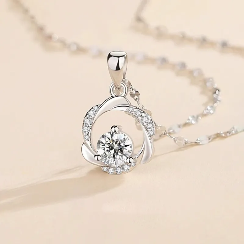 MULAFEN 925 Sterling Silver Necklaces Women's-3
