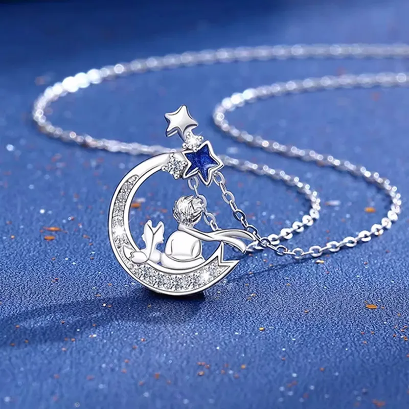 MULAFEN 925 Sterling Silver Necklaces Women's-5