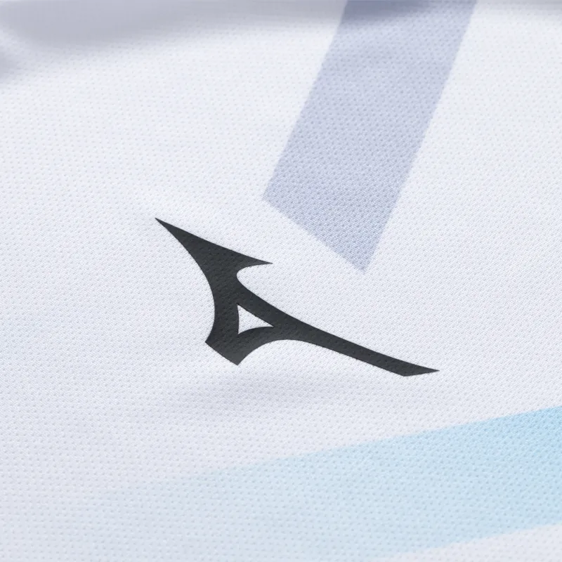 Mizuno T Shirts Unisex Bleached White-5