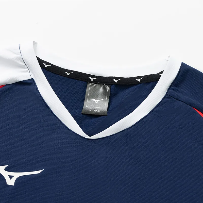 Mizuno Badminton Jersey Unisex Blue Red White-5