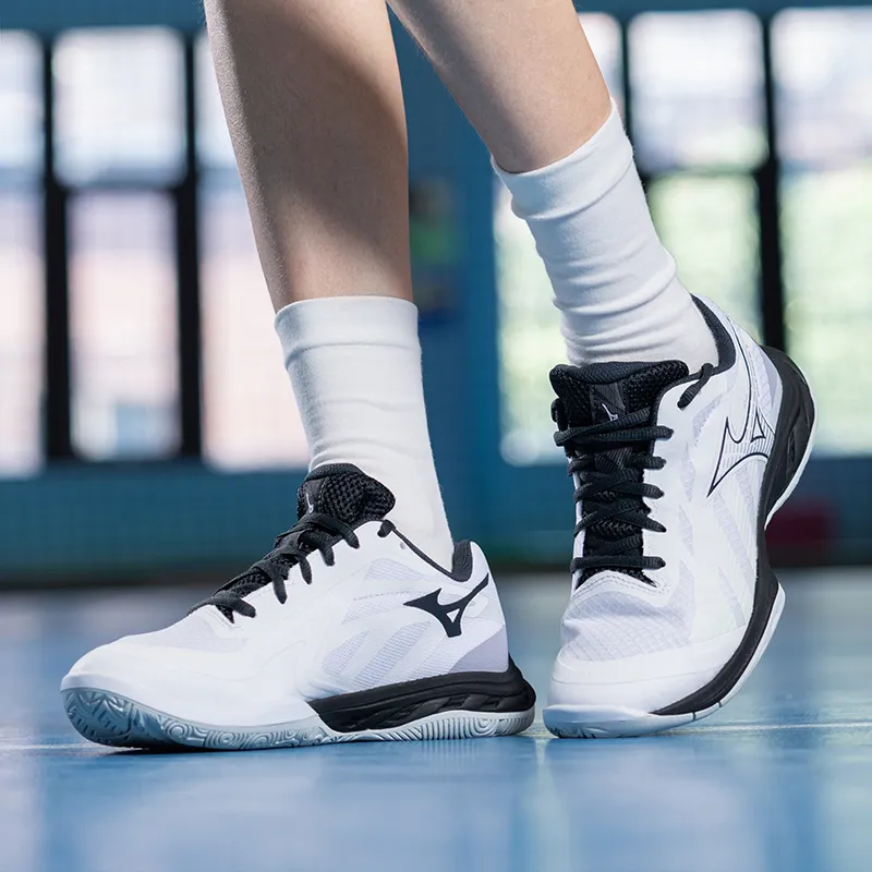Wave Fang Mizuno El 2 Wide 'White Black'-8