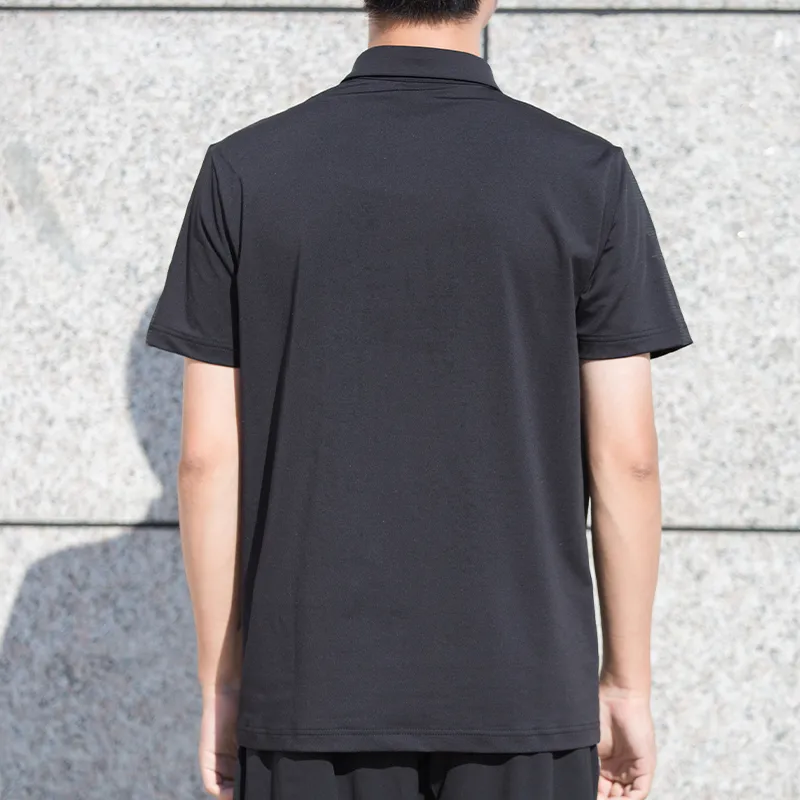 Mizuno Polo Shirts Men Black-3