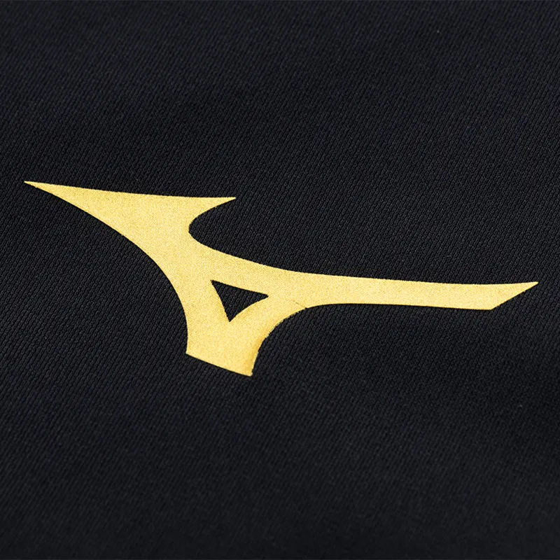 Mizuno Sweatshirt Unisex Black Gold-4
